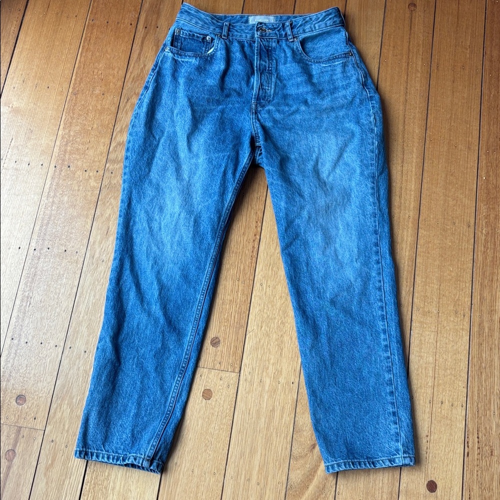 Everlane “the curvy 90s cheeky straight leg Jean” size 30 regular w/ button fly